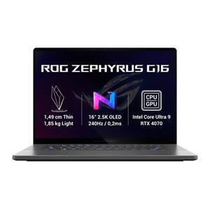 ASUS NTB ROG Zephyrus G16 (GU605MI-NEBULA044W), Ultra 9 185H, 16" 2560 x 1600, 32GB, 1TB SSD, RTX 4070, W11 Home, Gray