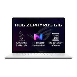 ASUS ROG Zephyrus G16 - Intel Ultra 9 185H/32GB/2TB SSD/RTX 4090 16GB/16"/WQXGA/OLED/240Hz/2y PUR/Win 11 Home/bílá