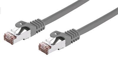 Kabel C-TECH patchcord Cat6, FTP, šedý, 2m