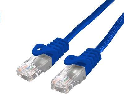 Kabel C-TECH patchcord Cat6, UTP, modrý, 5m