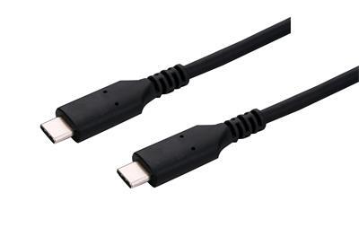 Kabel C-TECH USB 4.0, Type-C (CM/CM), PD 100W, 40Gbps, 1m, černý