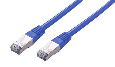 Kabel C-TECH patchcord Cat5e, FTP, modrý, 2m