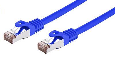 Kabel C-TECH patchcord Cat6, FTP, modrý, 2m
