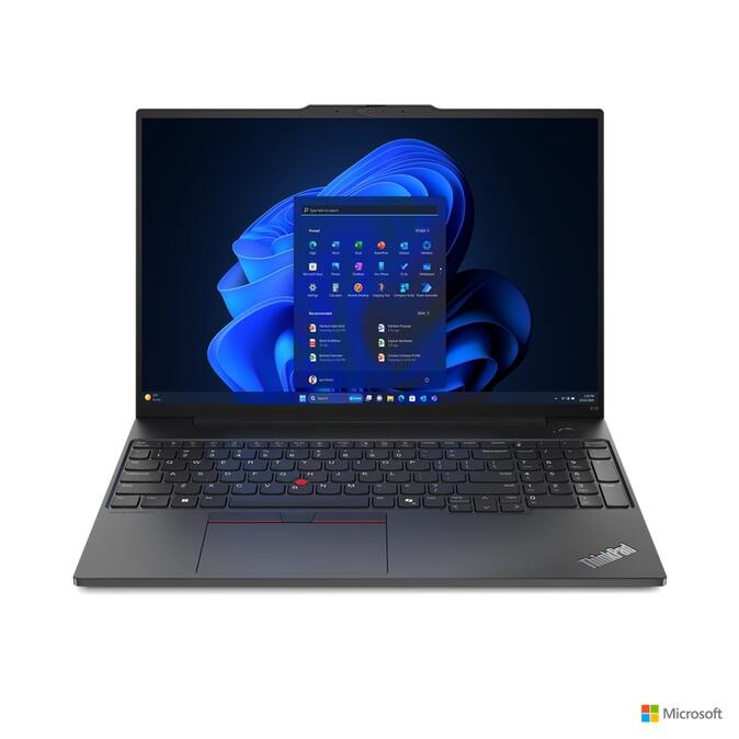 Lenovo ThinkPad E/E16 Gen 2 (Intel)/U5-125U/16"/WUXGA/16GB/512GB SSD/UHD/W11P/Black/3R