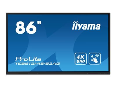 86" iiyama TE8612MIS-B3AG:IPS,4K,40P,USB-C