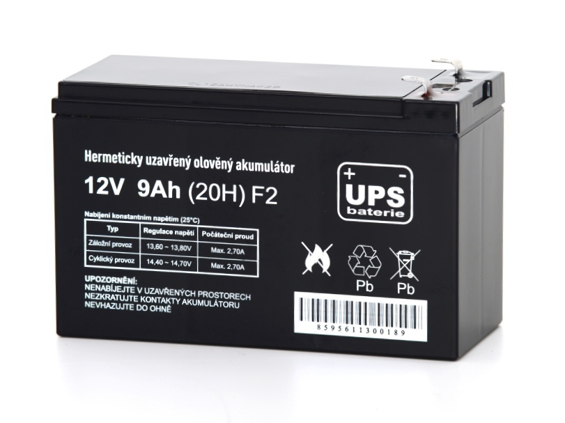 UPS baterie 12V 9Ah F2