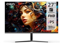 CHiQ 27" UltraSlim monitor 27F650R FHD, 100 Hz, Frameless, repro, černý