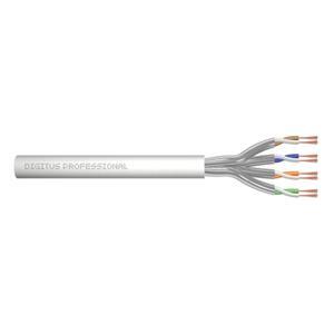 DIGITUS Patch kabel CAT 6A U-FTP, surová délka 100 m, papírová krabička, AWG 27/7, LSZH, simplex, barva šedá