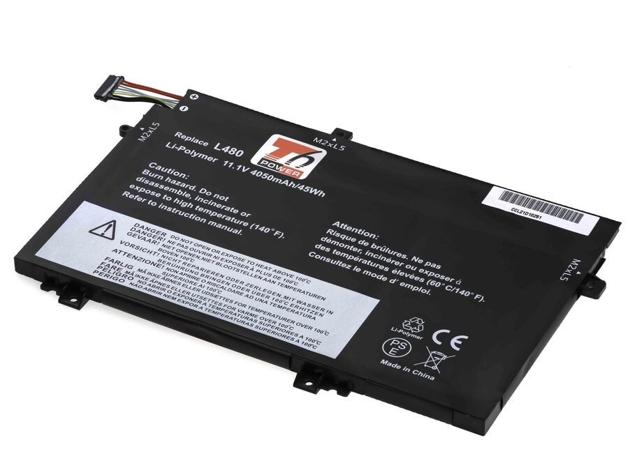 Baterie T6 Power Lenovo ThinkPad L480, L490, L580, L590, L15 Gen 1, 4050mAh, 45Wh, 3cell, Li-Pol