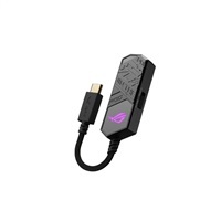 ASUS adaptér ROG CLAVIS adaptér na sluchátka, USB-C na 3.5mm Jack, ARGB