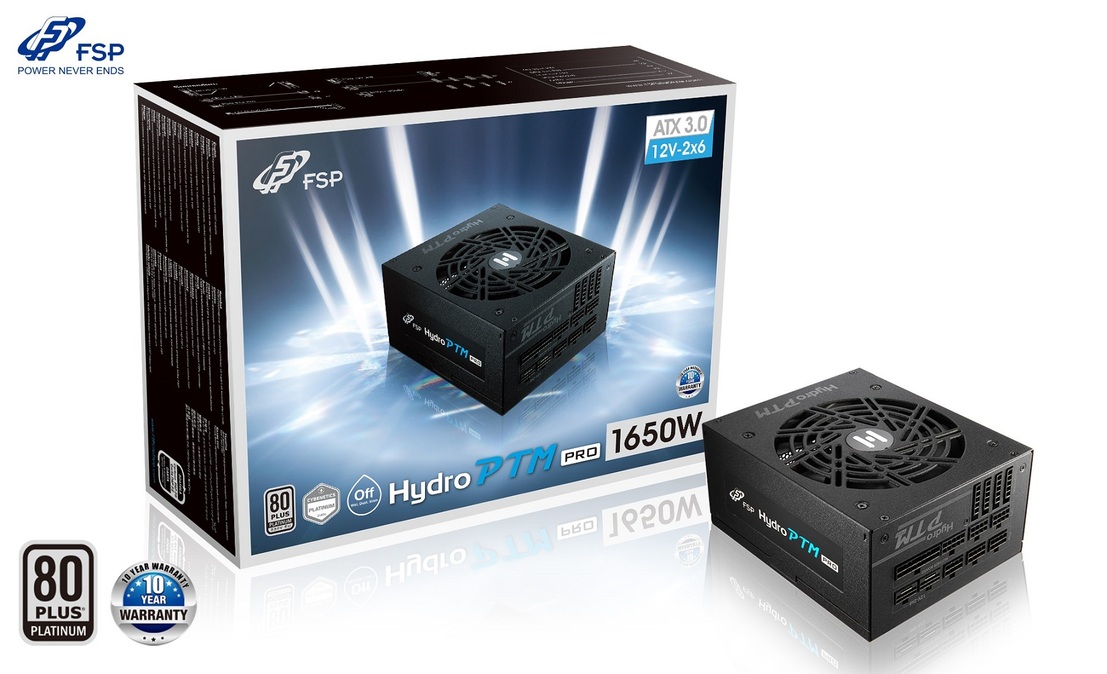 FSP Hydro PTM PRO/1650W/ATX 3.0/80PLUS Platinum/Modular/Retail