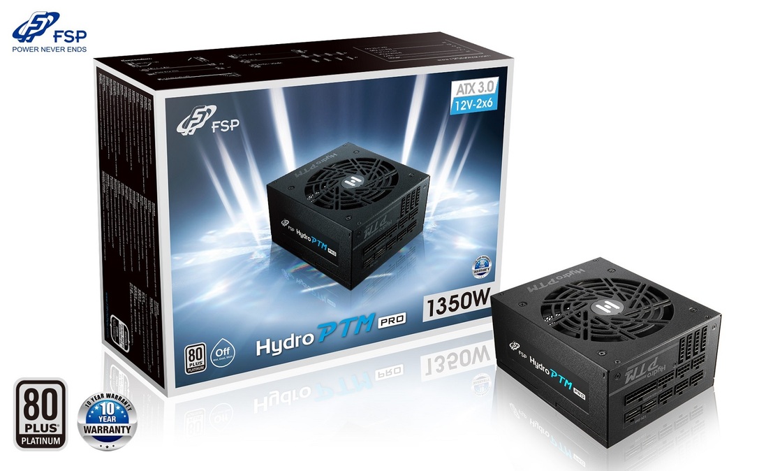 FSP Hydro PTM PRO/1350W/ATX 3.0/80PLUS Platinum/Modular/Retail