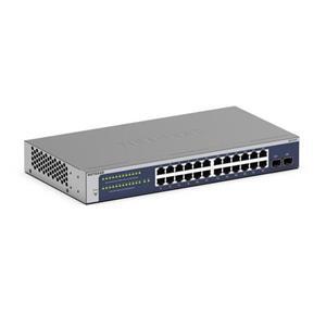 Netgear 24-Port Gigabit Ethernet Smart Switch with 2 SFP Ports - GS724Tv6