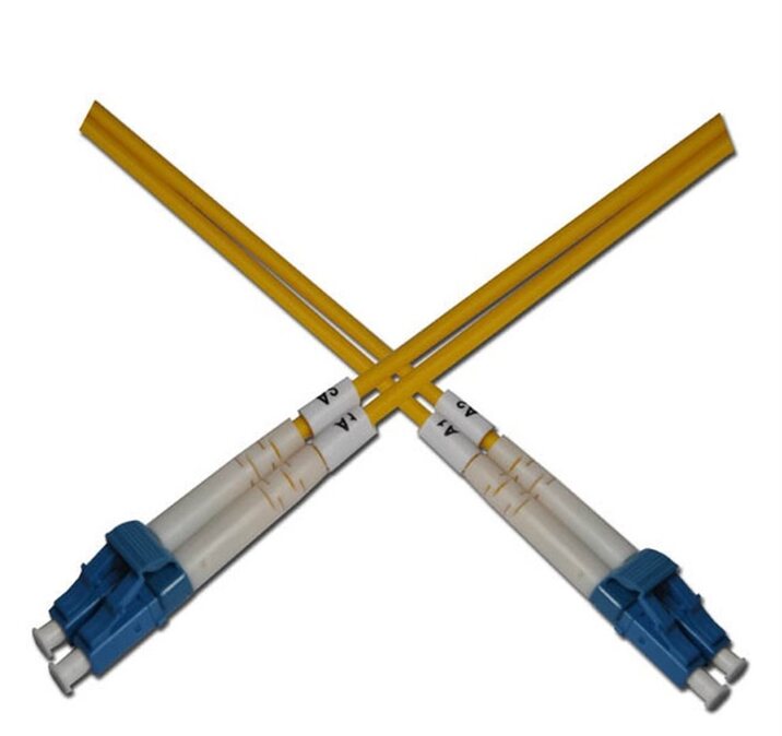 Optický patchkabel duplexní, LC-LC 9/125um SM, 50m, OS2