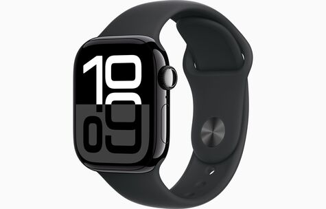 APPLE WATCH 10 - 46mm - Klavírně černý hliník s černým sportovním řemínkem M/L GPS