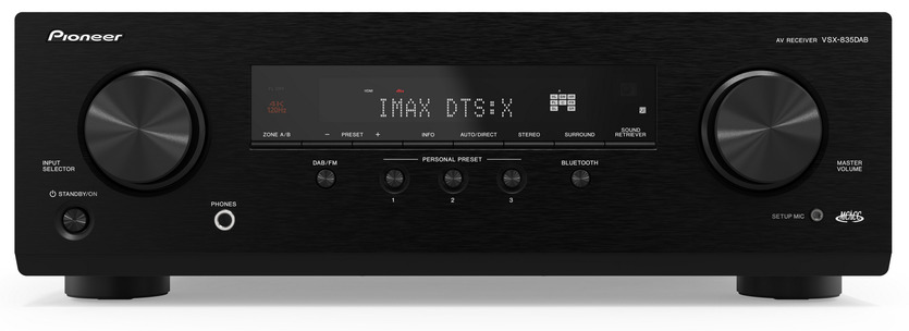 Pioneer VSX-835D-B AV přijímač 7.2, 7x135W, Dolby Atmos, DTS-X černý