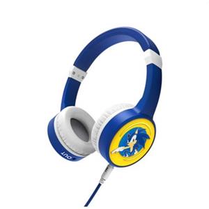 Energy Sistem Lol&amp;Roll Sonic Kids Headphones Blue, design s ježkem Sonicem, omezení hladiny zvuku, Music Share