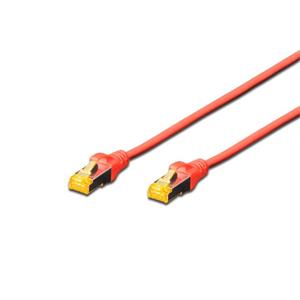 Digitus CAT 6A S-FTP patch cable, Cu, LSZH AWG 26/7, length 1 m, color red