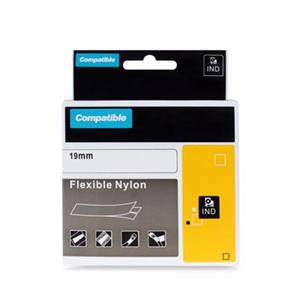 PRINTLINE kompatibilní páska s DYMO 18491, 19mm,3.5m,černý tisk/žlutý p., RHINO nyl.flexi