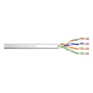 DIGITUS Propojovací kabel CAT 5e U-UTP, surová délka 305 m, papírová krabička, AWG 26/7, PVC, simplex, barva šedá