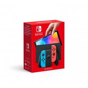 Nintendo Switch (OLED model) - Neon Blue &amp; Neon