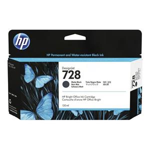 HP 728 130-ml Matte Black DesignJet Ink Cartridge