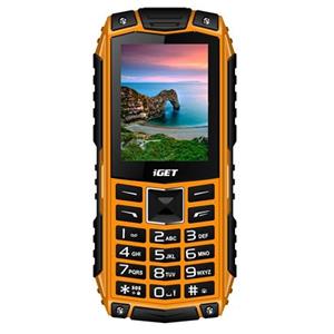 iGET Defender D10 Orange - Odolný telefon/2,4"/320x240/Dual SIM/fotoaparát 0,3 MPx/32Mb+32Mb/baterie 2500 mAh/svítilna