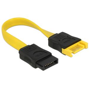 Delock Prodlužovací kabel SATA 6 Gb/s samec &gt; SATA samice 10 cm žlutý