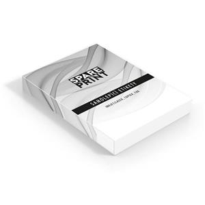 SPARE PRINT PREMIUM Samolepicí etikety bílé, 100 archů A4 v krabici (1arch/52x etiketa 52,5x21,2mm)
