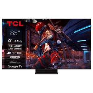 TCL 85C745 SMART TV 85" QLED/4K UHD/Full Array LED/144Hz/4xHDMI/USB/LAN/Google TV