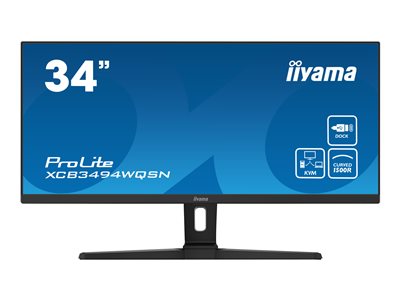 34" iiyama XCB3494WQSN-B1: VA, UWQHD,KVM,USB-C,LAN