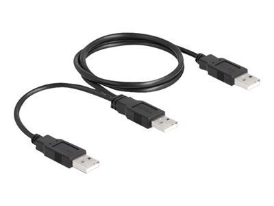 USB 2.0 cable Type-A to 2 x Type-A 70 cm