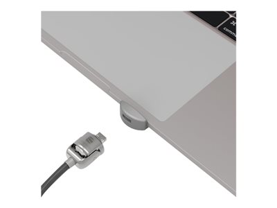 Compulocks Ledge Lock Adaptor for MacBook Pro 13" M1 &amp; M2 with Combination Cable Lock Silve
