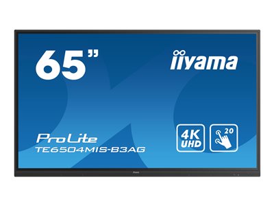 65" iiyama TE6504MIS-B3AG: IPS,4K,24/7,USB-C,20T